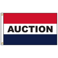Auction 3' x 5' Message Flag with Heading and Grommets